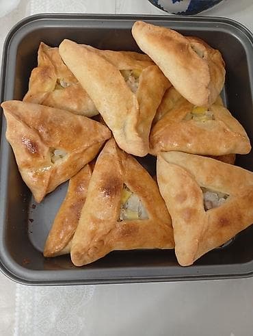 Пеку на заказ домашние курники (татарский учпучмак) на песочном тесте