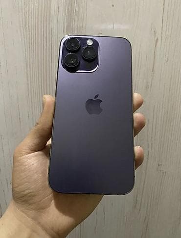 aple iphone 5: IPhone 14 Pro Max, Б/у, 256 ГБ, Deep Purple, Зарядное устройство, Защитное стекло, Чехол, 78 % — 1