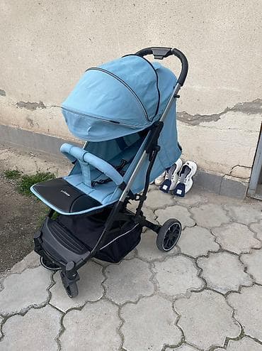 mama doona: Коляска, цвет - Голубой, Б/у — 1