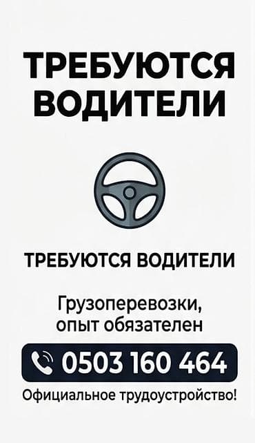 Вакансия: водители для грузоперевозок/доставок Описание: - Работа по at lalafo.kg Вакансия: водители для грузоперевозок/доставок Описание: - Работа по