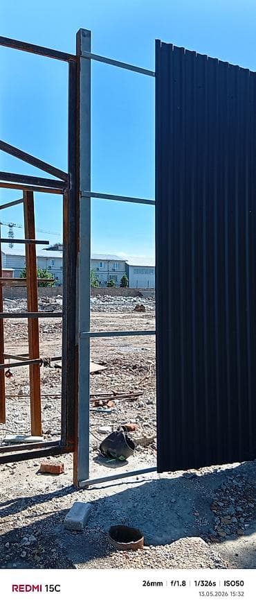 профнастил пластиковые: Металлический забор, Полимерный профнастил, Односторонний, Покраска забора — 2