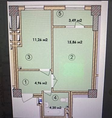 1 комната, 40 м², Элитка, 11 этаж, Готовая ПСО (под самоотделку)