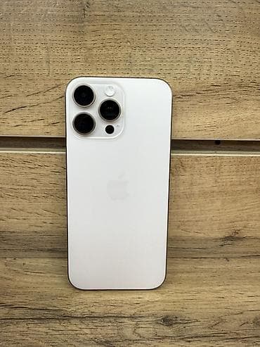Мобильные телефоны и аксессуары: IPhone 16 Pro Max, Б/у, 256 ГБ, Белый, В рассрочку, 100 % — 1
