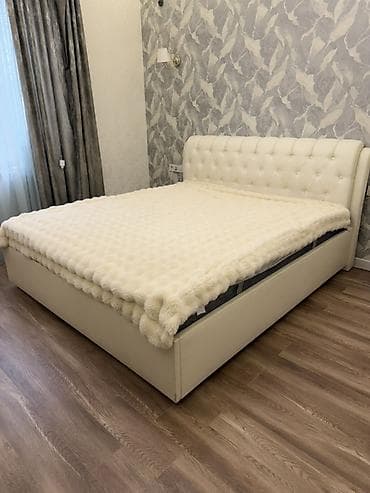 Офис эмереги: Эки кишилик керебет, Колдонулган, Жумшак башы менен, узуну - 220 см — 8