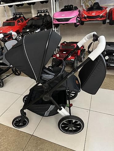 для близнецов: Детская коляска для двойни New Lux (прогулочная, тандем) - Посадочные — 1