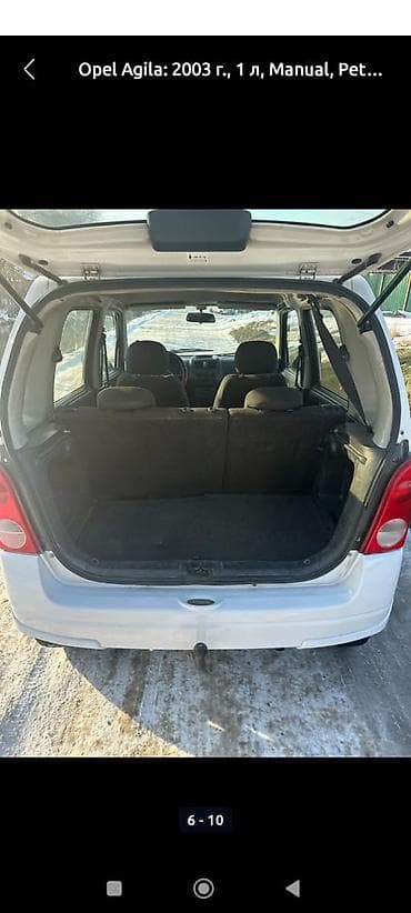 lada priors: Opel Agila: 2003 г., 1 л, Механика, Бензин, Хэтчбэк — 3