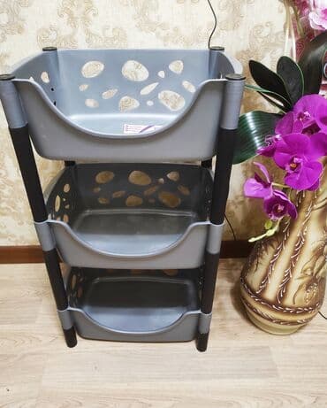 купить стеклянную полку: Этажерки пластиковые
Высота:70см
Глубина — 4