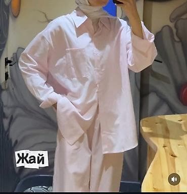 ички кийимдер: Шым менен костюм, Түз, Көйнөк, Корея, Пахта — 2
