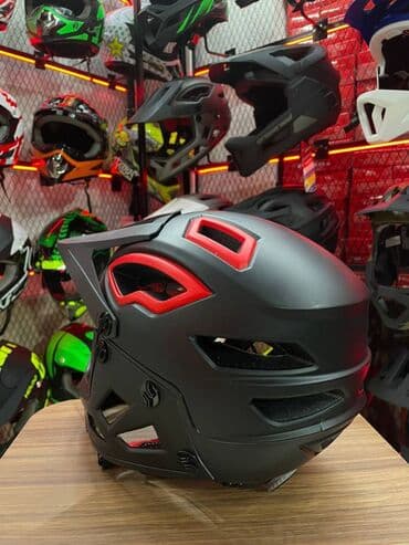 фонарик для велосипедов: Шлем велосипедный унисекс, на все лицо, для горных велосипедов — 2