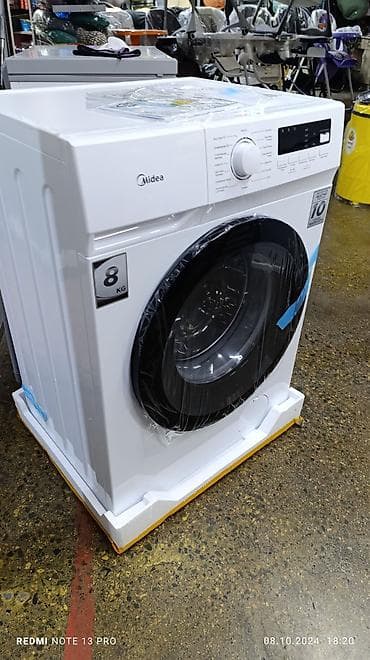 android 2din: Кир жуучу машина Midea, Жаңы, Автомат, 9 кг чейин, Компакттуу — 4