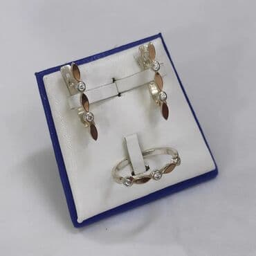 свадебные наборы ручной: Набор украшений, Проба 925, Женские, Новый — 1