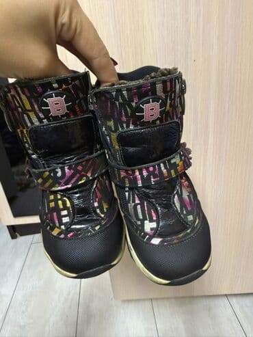 скандия обувь детская зимняя: Bebetom Детские зимние сапожки/ботинки - Цвет: черный с ярким — 1