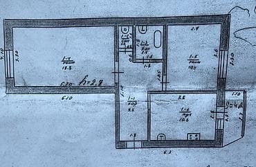 г шопоков: 2 комнаты, 52 м², 106 серия, 2 этаж, Старый ремонт — 1
