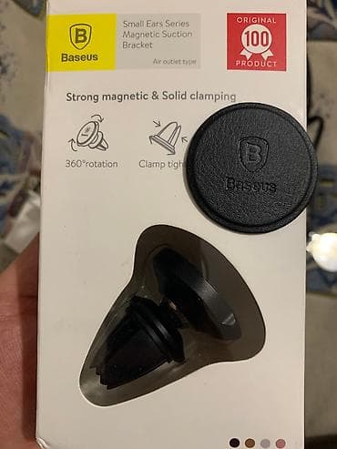 Инструменты для авто: Магнитный держатель для телефона BASEUS, премиум качество, новая — 4