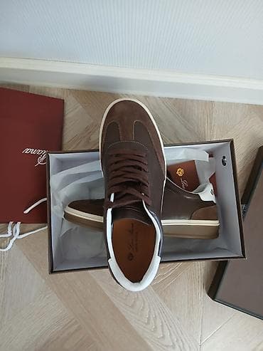 Мужские кроссовки, 42, Loro Piana, Новый, цвет - Коричневый