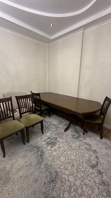Эмерек: Конок бөлмөсү үчүн үстөл жана отургуч, Колдонулган, түсү - Күрөң — 2