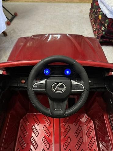 Балдар дүйнөсү: Детский электромобиль Lexus LX (лицензионная копия), красный металлик — 2