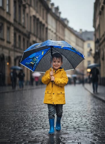 Зонт, Зонт-трость, Полуавтоматический, Новый, Детские