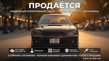 Subaru Legacy: 2000 г., 2 л, Механика, Бензин, Седан