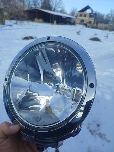 диски мерс 15: Противотуманная/дальняя круглая фара Hella Chromium luminator - — 5