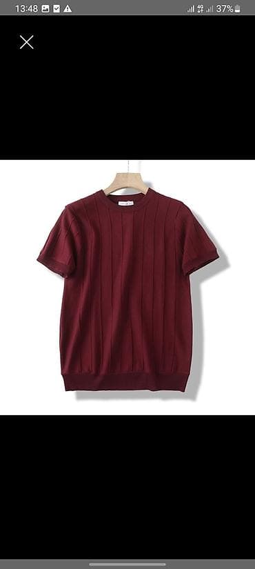 Мужская футболка, XL, Новый, цвет - Красный, Самовывоз, Платная доставка — 1
