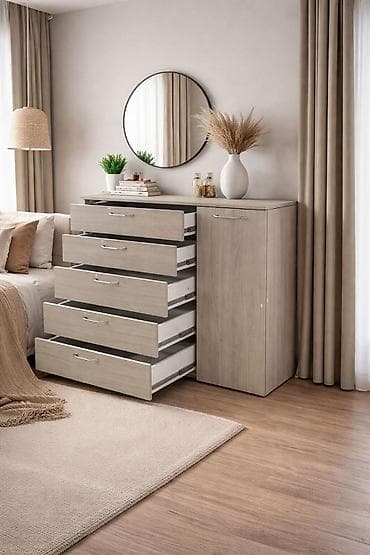 Үй жана бакча: Кийим үчүн комод, Жаңы, Күзгүсүз, ЛДСП, Акысыз жеткирүү — 2