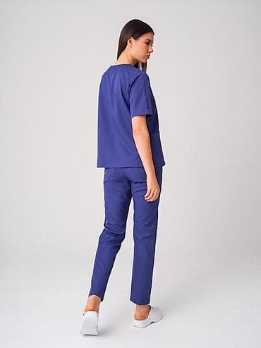 Медицинский костюм женский, цвет индиго/синий. - Комплект: куртка с
