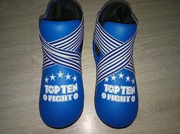 обувь для бокса: Футы (защита стоп) TOP TEN Fight, цвет синий. - Назначение: защита — 2