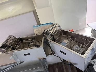 Кафелер, ресторандар үчүн: Фритюрница идеально подойдет для приготовления крылышек, боорсока, фри — 1