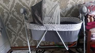 Электронная колыбель-люлька для новорождённых - Тип: напольная at lalafo.kg Электронная колыбель-люлька для новорождённых - Тип: напольная