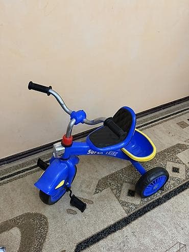 детский мотор: Детский трехколесный велосипед Super Trike - Яркий синий цвет с — 3