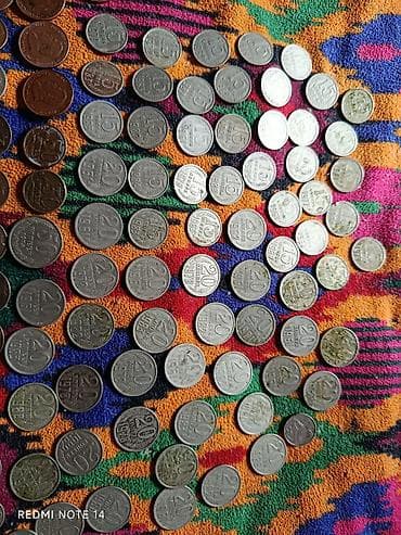 Подборка монет СССР - Номиналы: 3, 5, 10, 15, 20 и 50 копеек (на фото