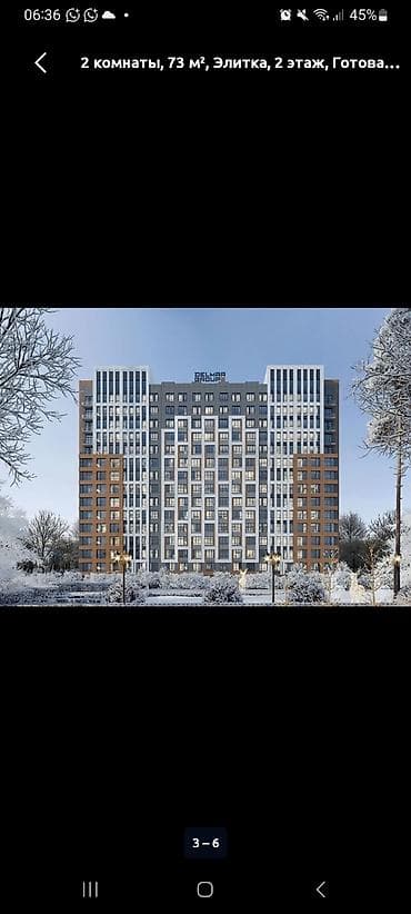 Продажа квартир: 1 комната, 47 м², Элитка, 13 этаж, Готовая ПСО (под самоотделку) — 2