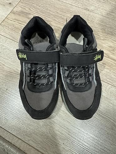 jordan оригинал: Детские кроссовки серо‑черные с липучкой - Универсальная модель для — 2