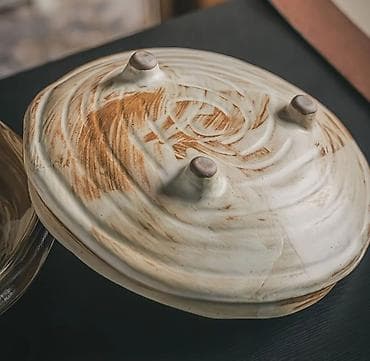 fire maple: Керамические сервировочные блюда ручной работы - Материал: керамика — 3