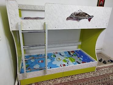деревянные стулья бишкек: Двухъярусная детская кровать, Б/у, ЛДСП, цвет - Белый — 6
