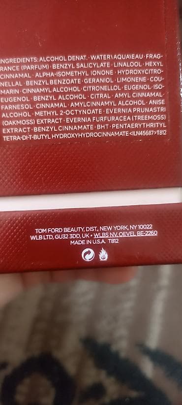 second hend: Парфюм TOM FORD CHERRY !!! состояние новое . 100 мл подарили мне — 6