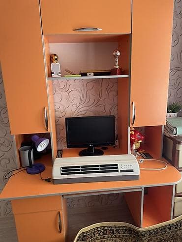 купить белый компьютерный стол: Компьютерный стол, С полками — 1