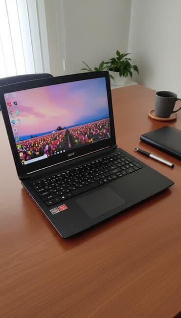 Ноутбук, Acer, AMD Ryzen 3, 15.6 ", Б/у, Для работы, учебы, память HDD + SSD