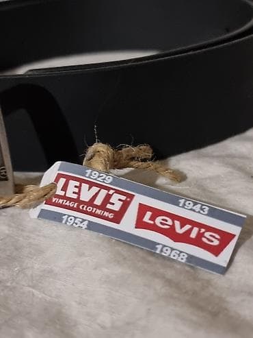 Личные вещи: Ремень, LeviS, Материал: Натуральная кожа, Мужские, Новый — 2