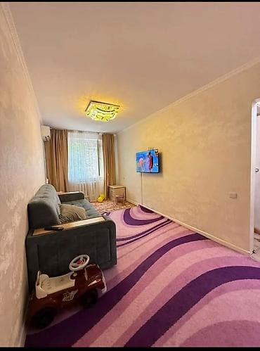 2 комнаты, 43 м², Кок-Жар мкр 104 серия, 1 этаж, Евроремонт