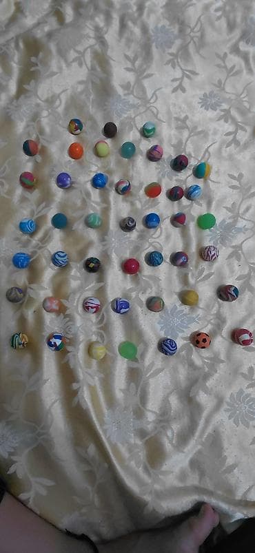 мини мяч: Набор разноцветных прыгающих мячиков (суперболов) - Количество: около — 1