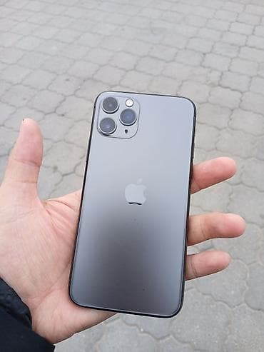 iphone d: IPhone 11 Pro, Б/у, 64 ГБ, Space Gray, Чехол, 77 % — 1