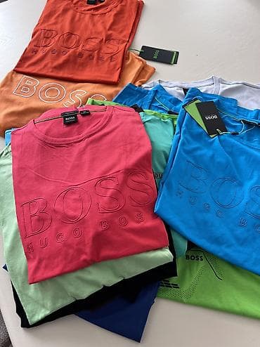 кепки boss: Мужская футболка, 2XL, Hugo Boss, Новый, цвет - Зеленый, Самовывоз, Платная доставка — 2
