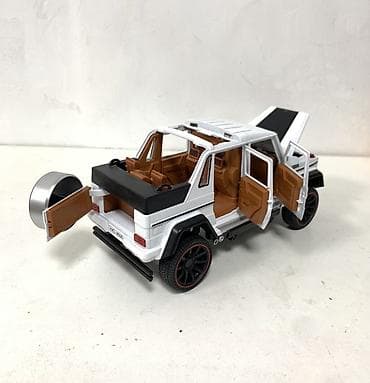 машина большая детская: Металлическая модель внедорожника (стилизована под G‑класс 6×6/пикап) — 3