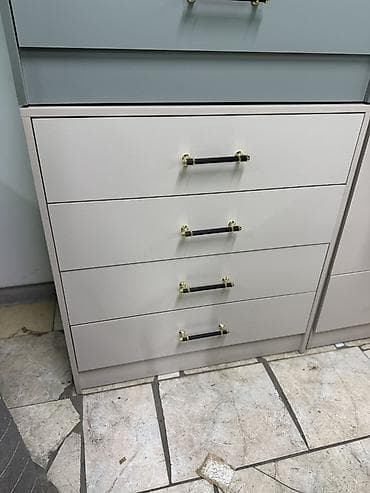 Балдар эмереги: Кийим үчүн комод, Күзгүсүз, түсү - Боз — 2