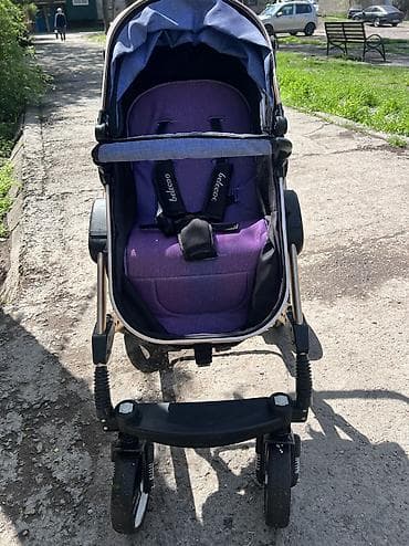 зо: Коляска, Belecoo, цвет - Фиолетовый, Б/у, Самовывоз — 4