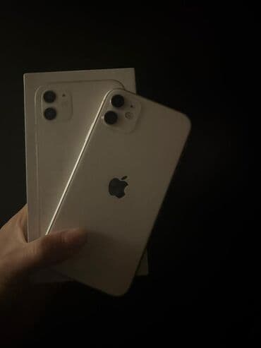 музыкальные усилитель: IPhone 11, Б/у, 64 ГБ, Белый, Коробка, 73 % — 2