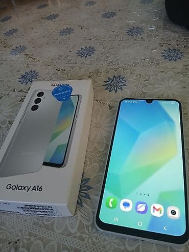 Samsung Galaxy A16, Б/у, 128 ГБ, цвет - Серебристый, 2 SIM