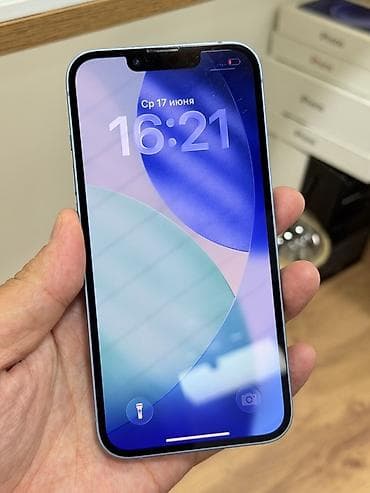 microsoft surface: IPhone 14, Б/у, 128 ГБ, Голубой, Защитное стекло, Чехол, 78 % — 9